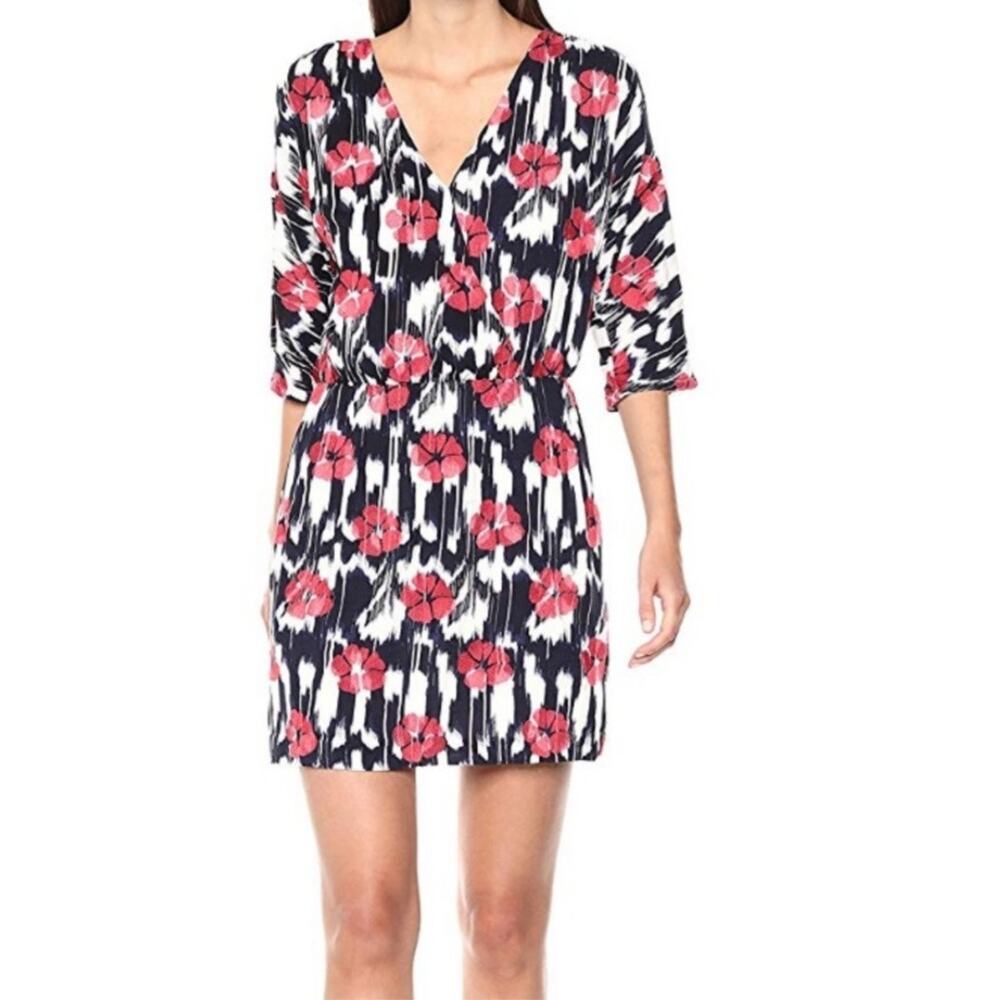 Trina Turk Embroidered wrap style Poppy Dress Size Large